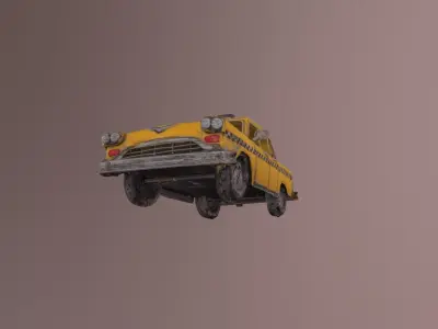 Antique Toy Taxi 3D model