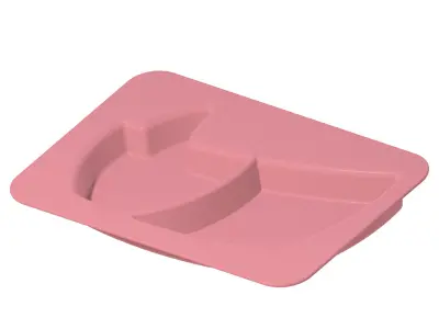 Kids Boat Partition Plate 3D print model