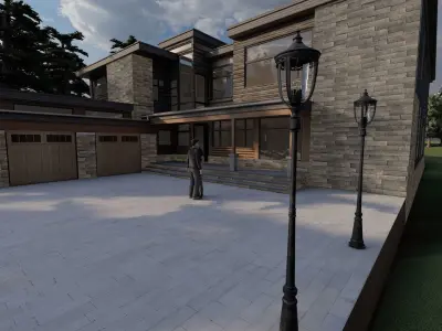 Oakland modern house 3D model