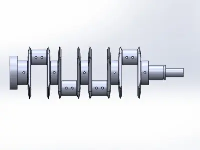 Crank-Saft crankshaft 3D print model