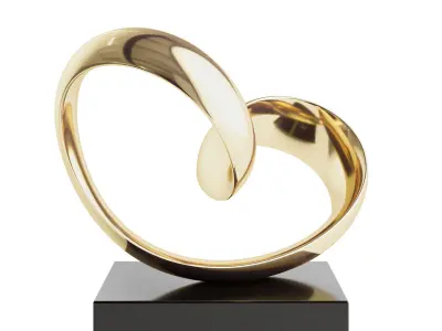 Abstract mobius sculpture by Richard Fox 3D model