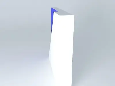 Stage wall blue Free 3D model