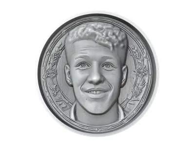 Jadon Sancho Footballer Medallion 3D print model