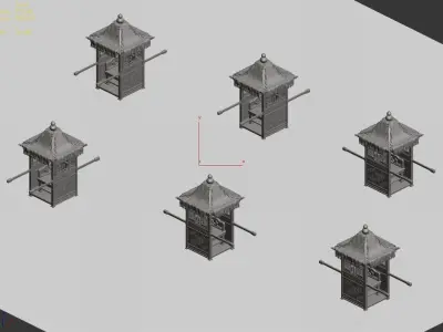 Game Ancient Chinese Transport - Jiaozi 01 3D model