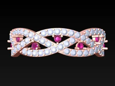 Diamond Ring - Womens Rings - N325350A 3D print model