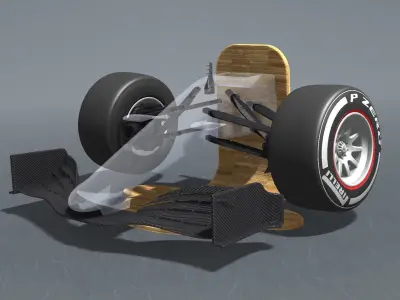 Formula 1 Front end for 3D Print and assembly - 20 PARTS 3D print model