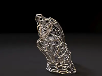 Thinker voronoi 3D print model