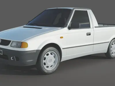 Volkswagen Caddy Pickup MK2 3D model