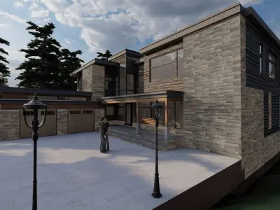 Oakland modern house 3D model