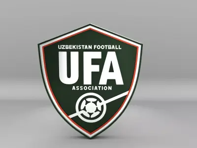 Uzbekistan National Soccer Team Logo 3D model