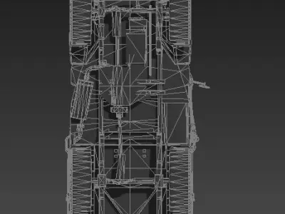  Car 1945 Willys Jeep Low-poly 3D model