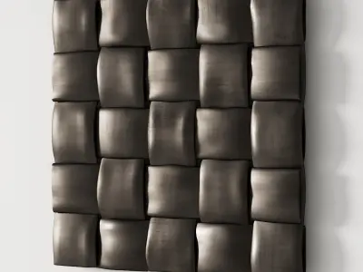 299 decorative wall art 15 wicker metal artwork 3D model