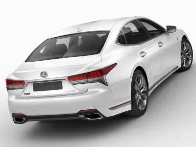Lexus LS500 F-sport 2018 3D model