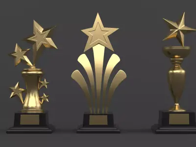 Trophy Cups 3D model 122