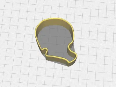 Lion Cookie Stamp and Cutter 3D print model
