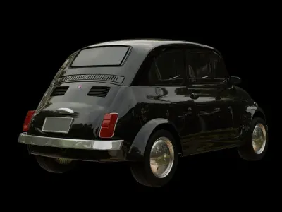 small car Low-poly 3D model