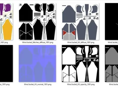 Wind Jacket 3d Model 3D model