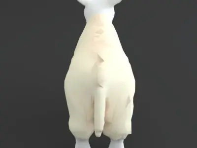 Sheep Cartoon Low-poly 3D model