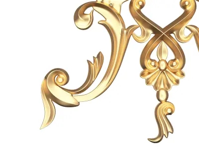 Carved Decoration Panel for CNC Cemil Low-poly 3D model