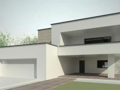 Modern House 3 - Revit 3D 3D model