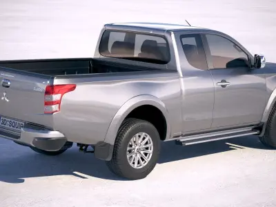 Mitsubishi L200 extended cab 2016 3D model