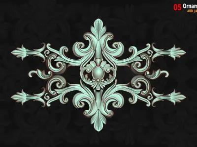 05 Ornament ABR-Alpha-3D Model  3D model