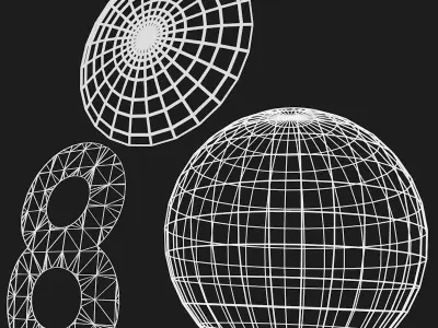 Pool ball 8 3D model