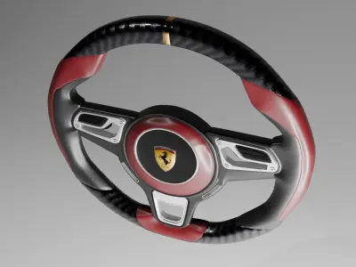 Ferrari Steering Wheel 3D model