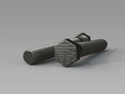 Nuts and Bolts 3D print model