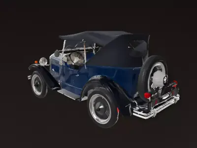 Vintage Roadster 3D model