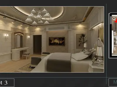 classic Master bedroom  3D model