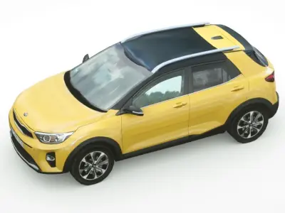 Kia Stonic 2018 Low-poly 3D model