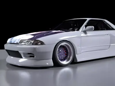 Nissan Skyline R32 Tuning 3D model