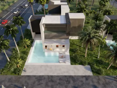 Modern Tropical Urban Living A Harmony of Architecture 3D model