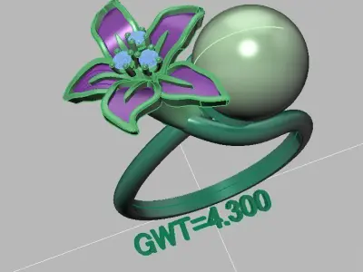 FASHION RING 3D model purchase
