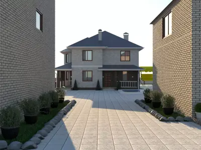 Exterior plus Cottage 3D model