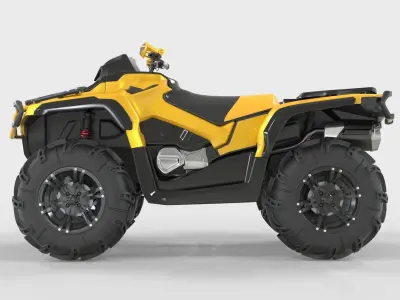 Generic 4 Wheel ATV Cam 2024 3D model