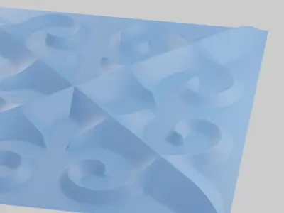 3d panels Kazakh pattern for forms 3D print model