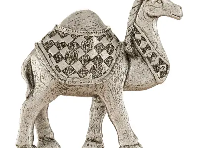 Egyptian figurine of a one-humped camel 3D model