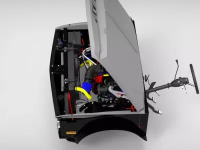 generic engine Low-poly 3D model