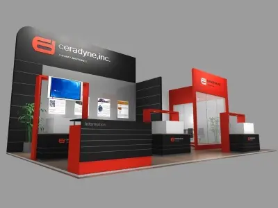 20 Exhibition Booth 3D model 3D model