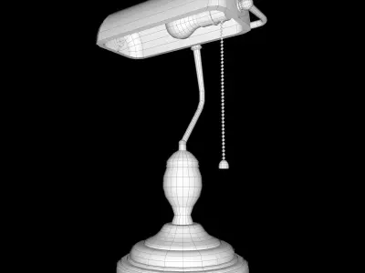 Banker Lamp Low Poly Free low-poly 3D model