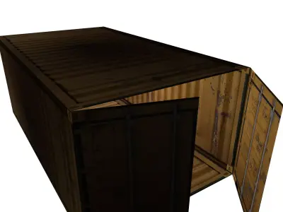 Container container 3d model shipping Free low-poly 3D model