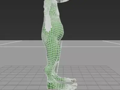 3D karekter model  biped animasyonlu 3D model