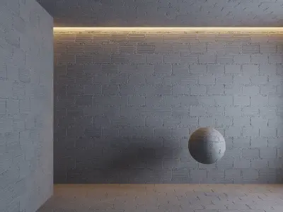 Painted Cinderblocks brick wall Texture