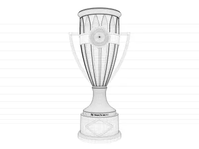 Concacaf Champions League Trophy 3D model