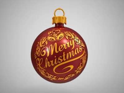 Christmas Ball 3D print model 2