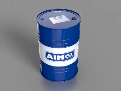 Realistic Aimol Barrel 3D Model Low-poly 3D model
