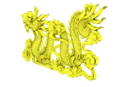 Luxury Chinese Dragon Relief Jewelry 3D Model  5057 3D print model