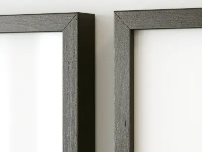 Triptych abstract poster set 3D model